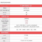 ESP32-S3 SIM7080G Development Board Cat-M NB-IoT TF Card PMU WiFi Bluetooth IoT Module