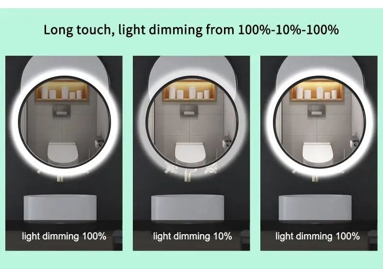 12V 220V 110V Touch Sensor Switch 12V 5A 60W LED Smart Single Key Mirror Light Switch Touch Dimmer Switch For Bathroom Mirror