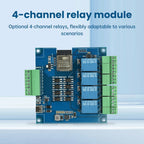 ESP32 RS485 Modbus Wifi Bluetooth Relay Optocoupler Isolation Module Tyep C 4/8 Channel Relay Module DC 9-24V