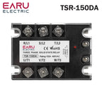 EARU Three Phase DC Control AC Solid State Relay Module SSR 10A 25A 40A 60A 80A 100A 150A 200A 5-32VDC to 24-480VAC Heat Sink