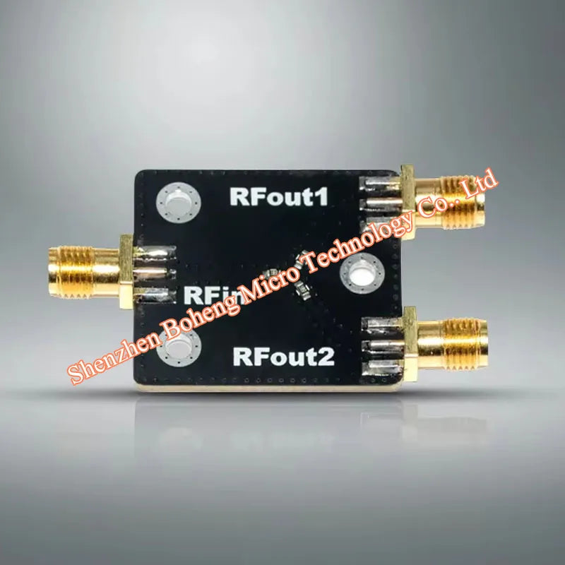DC-4GHz RF Microwave Resistive Power Divider 1 to 2 Way, Power Splitter Combiner Module SMA Female 50Ω for Microwave