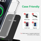 30W Fast Wireless Charger Stand Pad for iPhone 17 16 15 14 13 -11/XR, Samsung Galaxy S25/S26/S21/S20, Xiaomi 17 15 14, Huawei