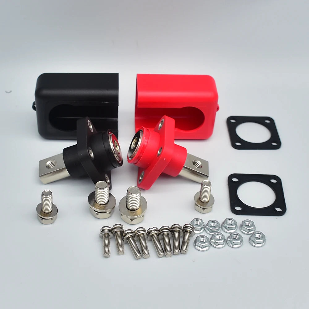 2pcs All Copper Lithium Battery Terminal Battery Connector Energy Storage Terminal High Current Copper Terminals