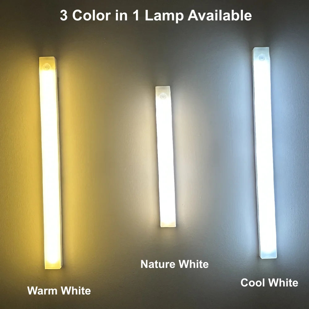 Wireless Rechargeable LED Night Lights Motion Sensor Lights Closet Kitchen Night Lights Bedroom Sensor Light Cabinet Stair Light