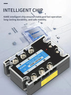 KANE DC-AC 3-Phase Solid State Relay 3-SSR 10A-200A KSSR 3~32VDC-24~480VAC Control 40AA 40DA KSSR Epoxied Protection