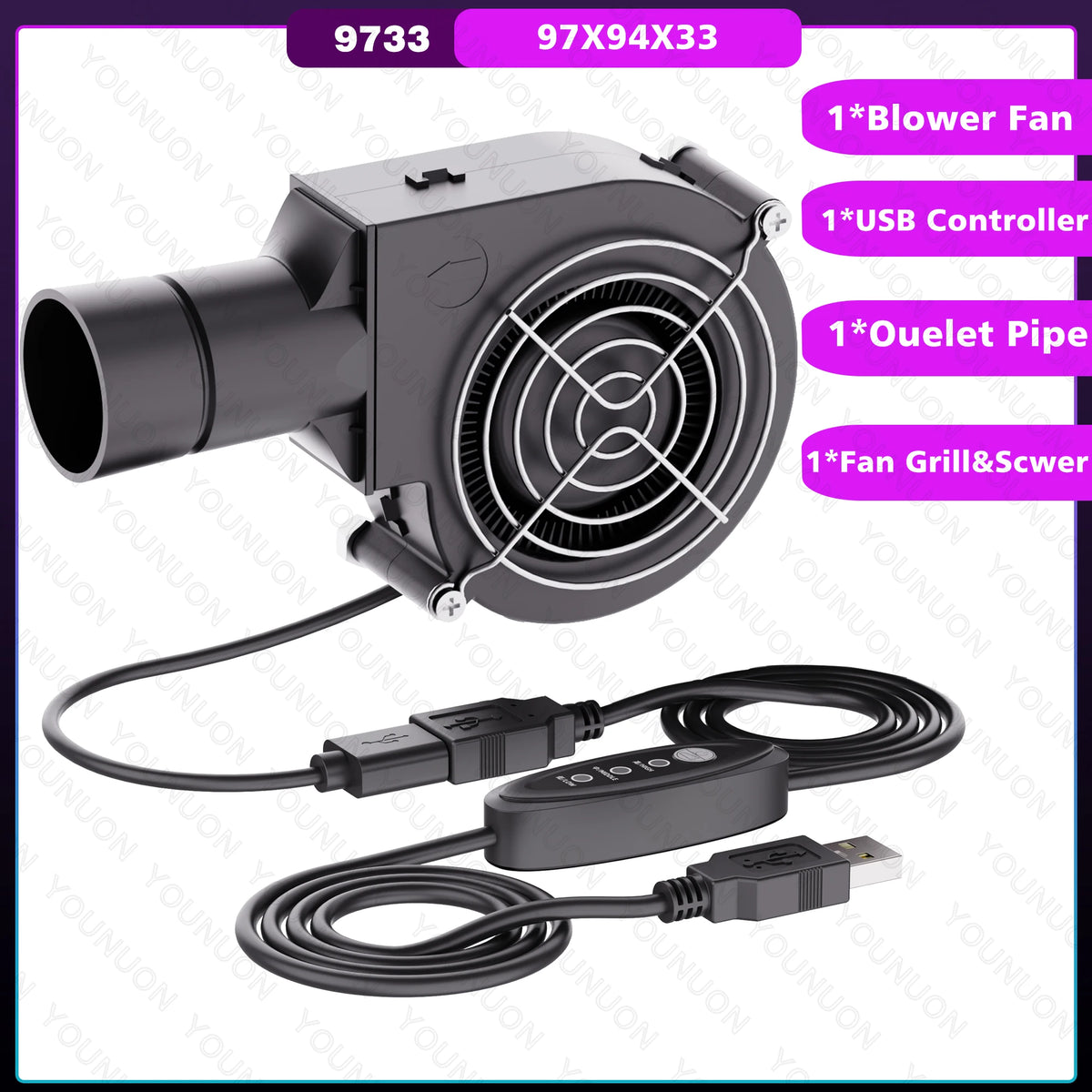 DC 5V USB 5015 7515 7530 Blower Cooling Fan Brushless Motor Case Fan Blower Fan Humidifier Fan Induction Cooker Fan
