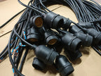 150cm E27 Waterproof LED Lamp Holder Socket with Wire Flame Retardant Durable PVC 2X0.75mm^2 Cylindrical Wire