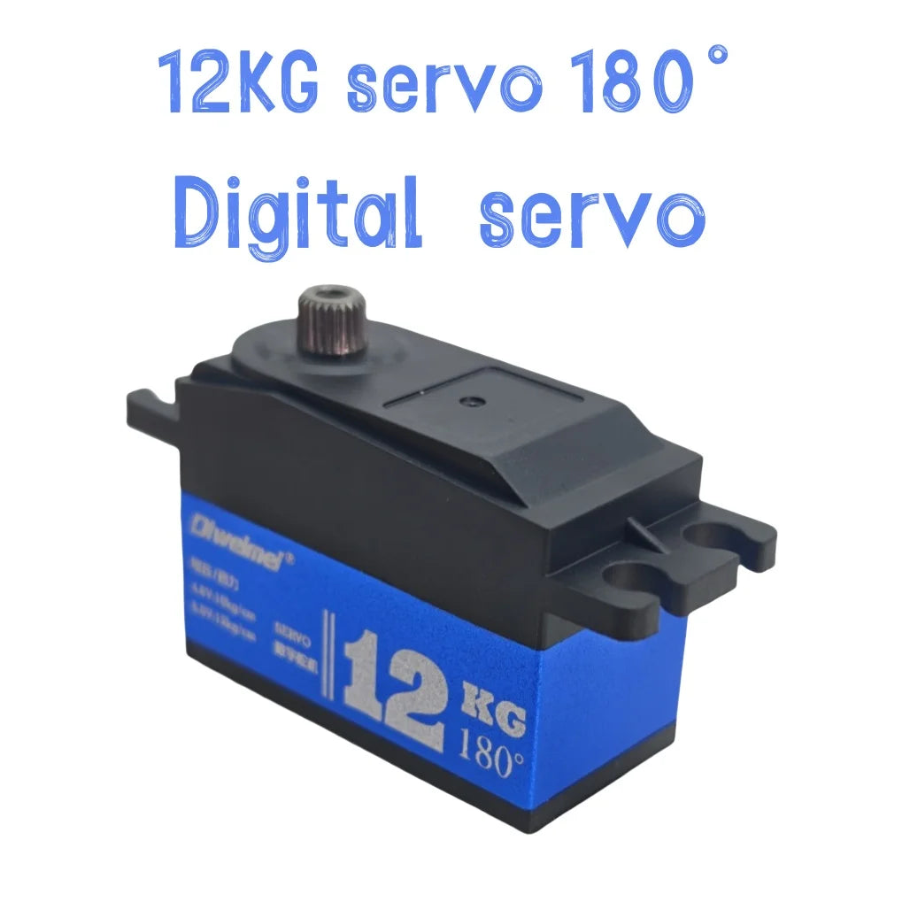 Servo 20kg 12kg Servo 180°/270° Short Type Metal Digital Servo Suitable for 1:10 RC Scale Remote Control Car Racing Drift Robot