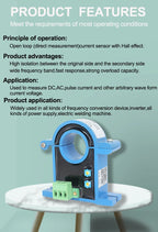 Dc Current Sensor 4 To 20ma Rs485 Hall Open Loop Split Core Transducer 10a 20a 100a 200a 20mm 38mm Hole Dc Current Transmitter