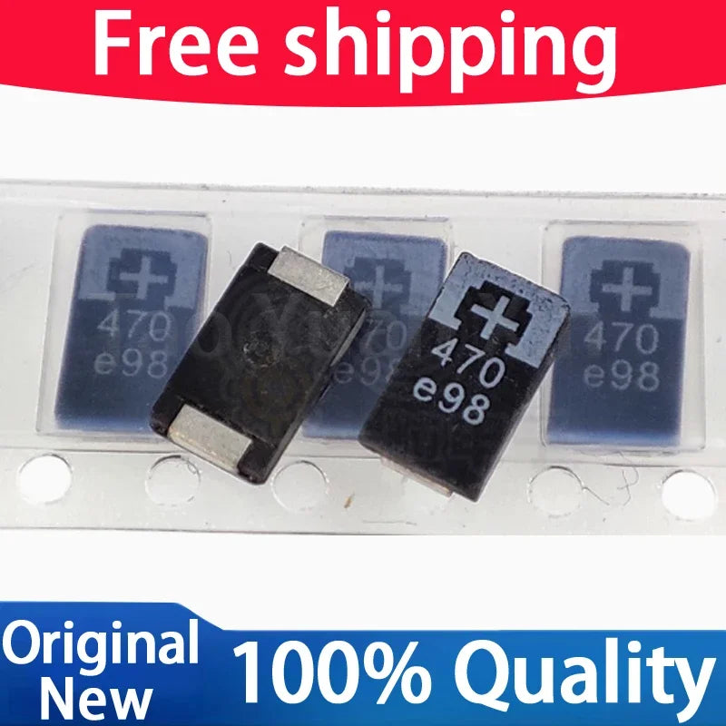 (10-100piece）2R5TPE470M9 470UF 2.5V 470 6.3V SMD Tantalum Capacitors Polymer POSCAP Type D ultra-thin 7343 D7343 new original