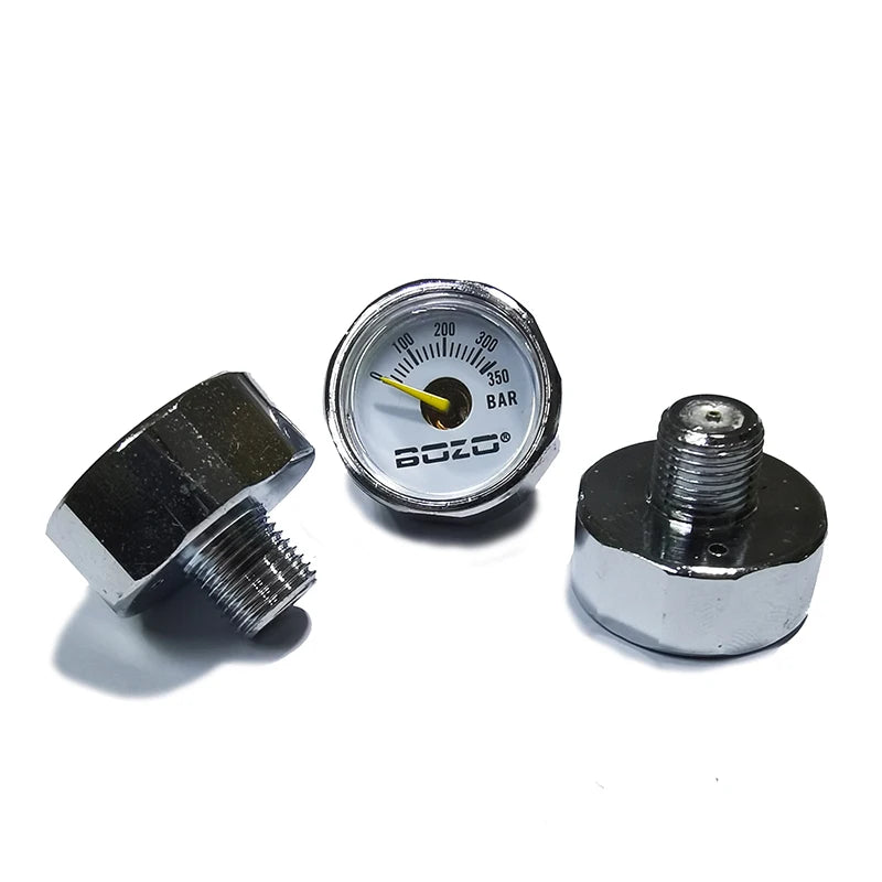 Mini 200bar 350bar Manometer Gauge 1inch 1/8NPT, 1/8BSPP, M10*1, M8*1 High Pressure Hand Pump Diving Mountaineering