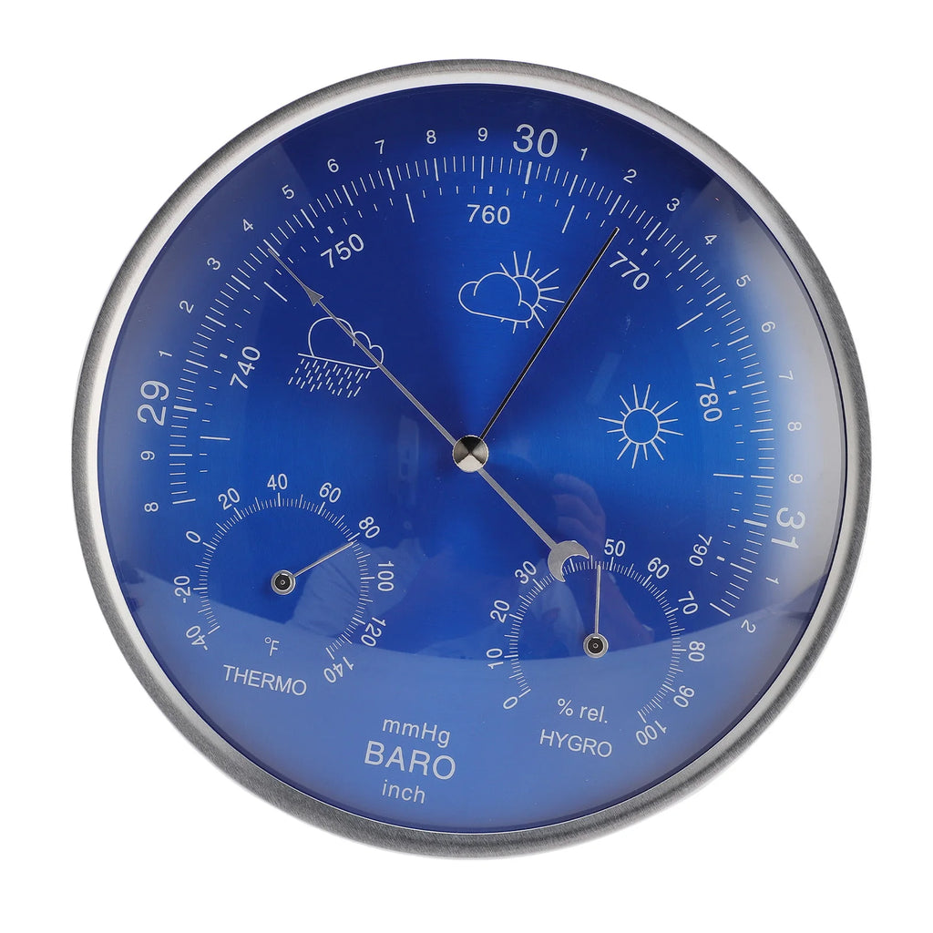 3in1 Thermometer Barometer All Season Wall Hanging Indoor Outdoor Accurate Weather Instrument  Hygrometer