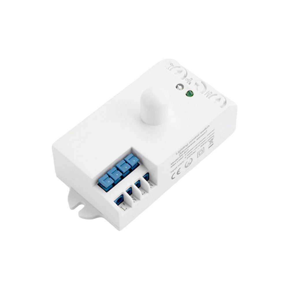 5.8GHz LED Microwave Radar Sensor Light Switch Human Body Motion Induction Sensor Controller Switch AC 220V-240V DC 12V 24V