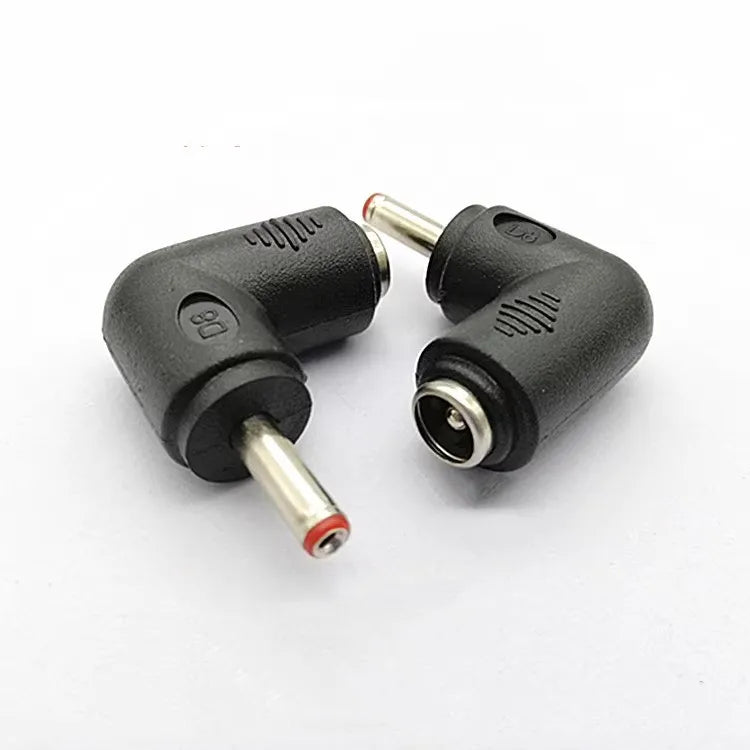1/2/5P Right Angle DC 5.5 X 2.1mm Female Jack to 3.5x1.35 4.0x1.7 4.8x1.7 5.5x2.1 5.5x2.5 6.3x3.0 6.0x4.4mm Male DC Connector