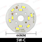 1PCS High Bright LED Light Board 2W 3W 5W 7W 9W 12W 15W 20MM - 100MM SMD 5730 For DIY Bulb Circular Transformation Light Source