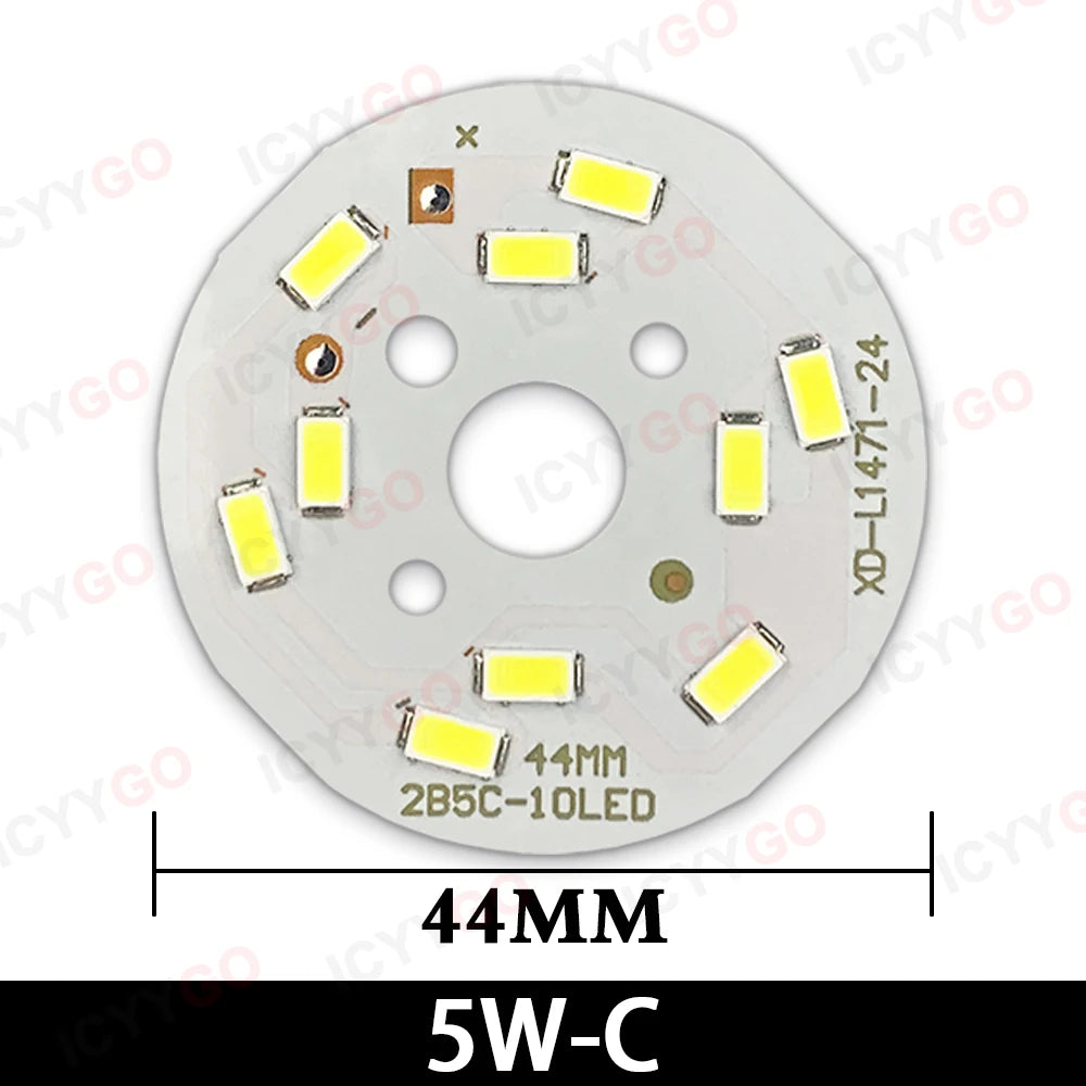 1PCS High Bright LED Light Board 2W 3W 5W 7W 9W 12W 15W 20MM - 100MM SMD 5730 For DIY Bulb Circular Transformation Light Source