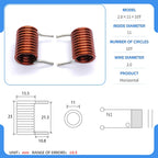 hollow inductor coil inductor copper wire  full specifications