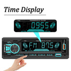 Hippcron Car Radio 1din Srereo MP3 Player Bluetooth FM Receiver With Remote Control AUX/USB/TF Support Phone Charging