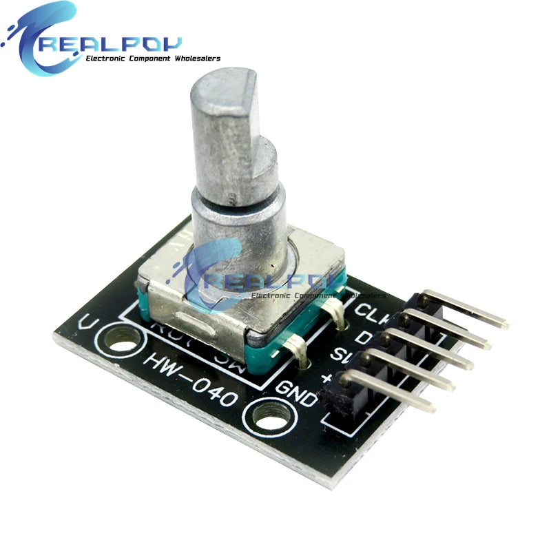 360 Degrees Rotary Encoder Module For Arduino Brick Sensor Switch Development Board KY-040 With Pins