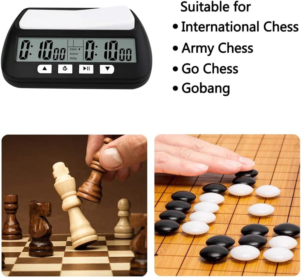 3-in-1 Multifunction Portable Chess Clock Digital Chess Timer for Board Games Professional Calculagraph  Time-meter with Alarm