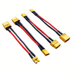 XT30 To XT60 Male/Female RC Lipo Battery Adapter 10CM Cable 16AWG Silicone Wire for FPV RC Car Accessories CineLog35 Drone Parts