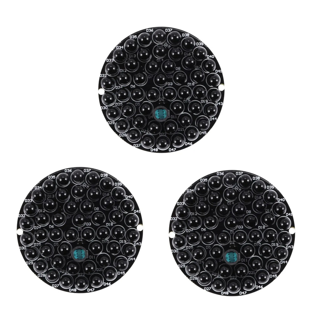 ABKQ-3X IR Infrared LED Board 940Nm 48Pcs IR Leds Invisible At Night No Exposure Light Board