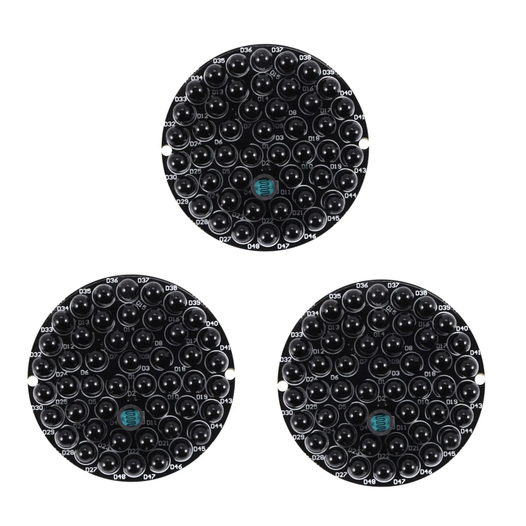 ABKQ-3X IR Infrared LED Board 940Nm 48Pcs IR Leds Invisible At Night No Exposure Light Board