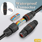 IP68 Waterproof Joint Wire Quick Connection Connector 2/3 Pin Solder Less LED Lamp Wiring Outdoor Rainproof Terminal New