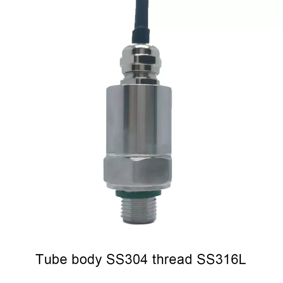 SS316L Pressure Transmitter for Corrosive Liquid Gas 0-600 Bar Optional 4-20mA 0-10V Analog Signal G1/4  Pressure Transducer