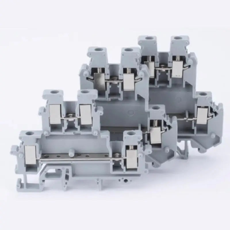 10Pcs UKK/UKKB 5 Double-Level Terminal Block 2 Layer 4 Mm² Plug Wire Electrical Screw Connector DIN Rail Termin UKK5 UKKB5