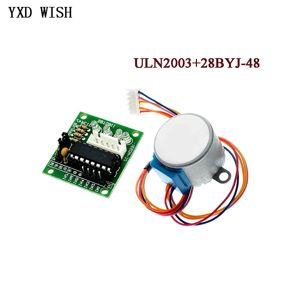 5pcs ULN2003 28BYJ-48 5V 12V Reduction Step Gear Stepper Motor 4 Phase Step Motor For arduino 5pcs Motor +5pcs Board