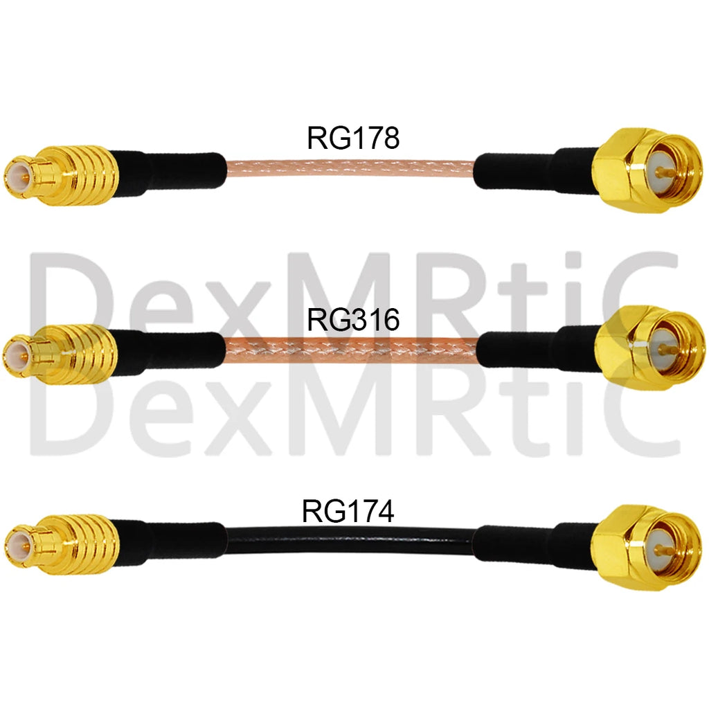 SMA Male Plug to MCX Male Straight RF Cable Adapter RG316 RG174 RG178 15cm 6inch NEW Wholesale for WIFI