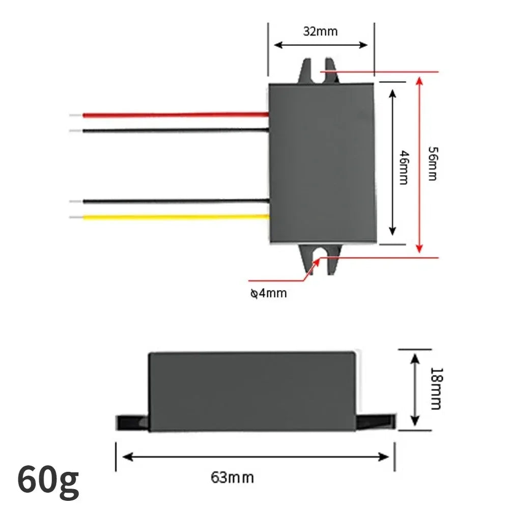 72V 60V 48V 36V 24V 12V to 5V 20A 10A 5A DC Buck Power Converter Step Down Voltage Regulator 72Volt to 5 Volt