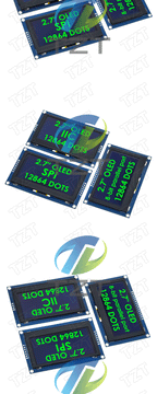 2.7 Inch OLED LCD display 128x64 drives SSD1327 IIC / SPI / 8-bit parallel port For Arduino