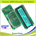 Surenoo LCD2USB USB 162 16X2 1602 Character LCD Module Display Screen Panel sutible LCD Smartie & AIDA64 for DIY PC