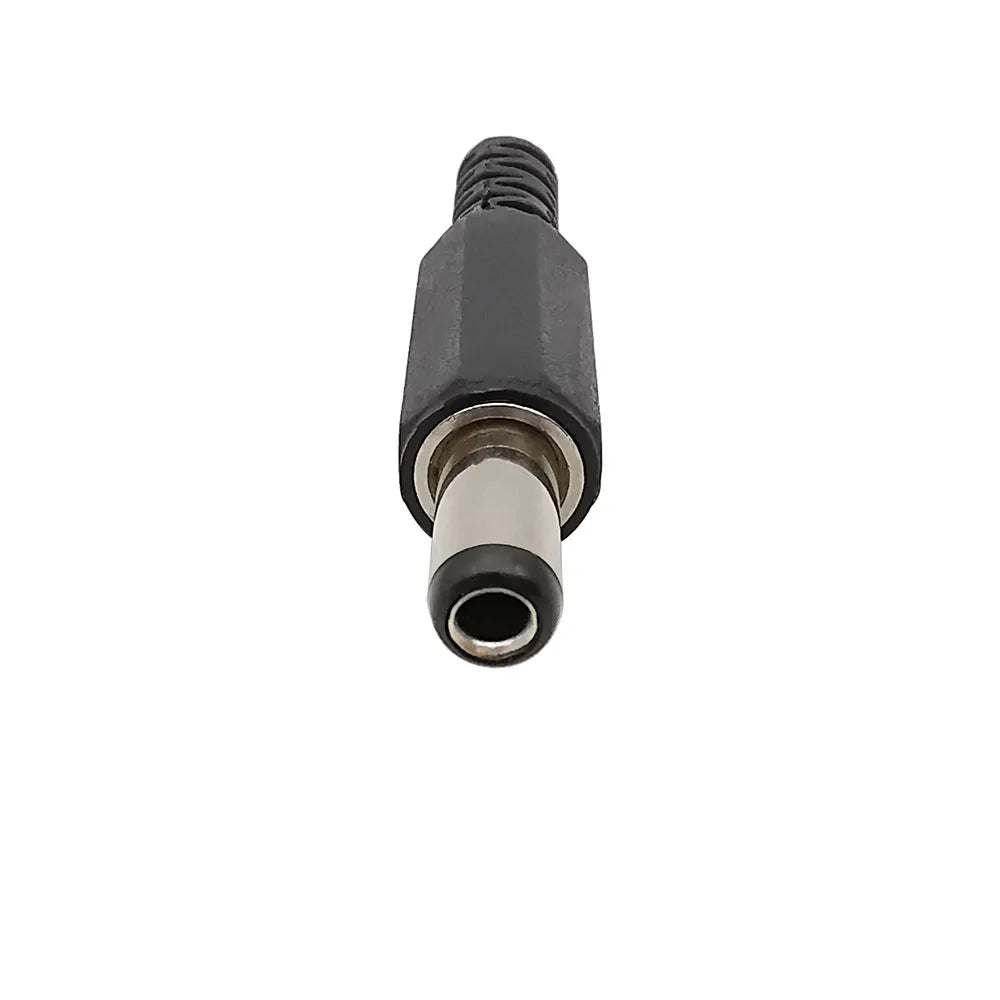 5/10Pcs DC Power Male Plug 5.5mm x 2.5mm Jack Adapter DC Plugs Solder Type Connector 5.5* 2.5mm For DIY Electronics Projects
