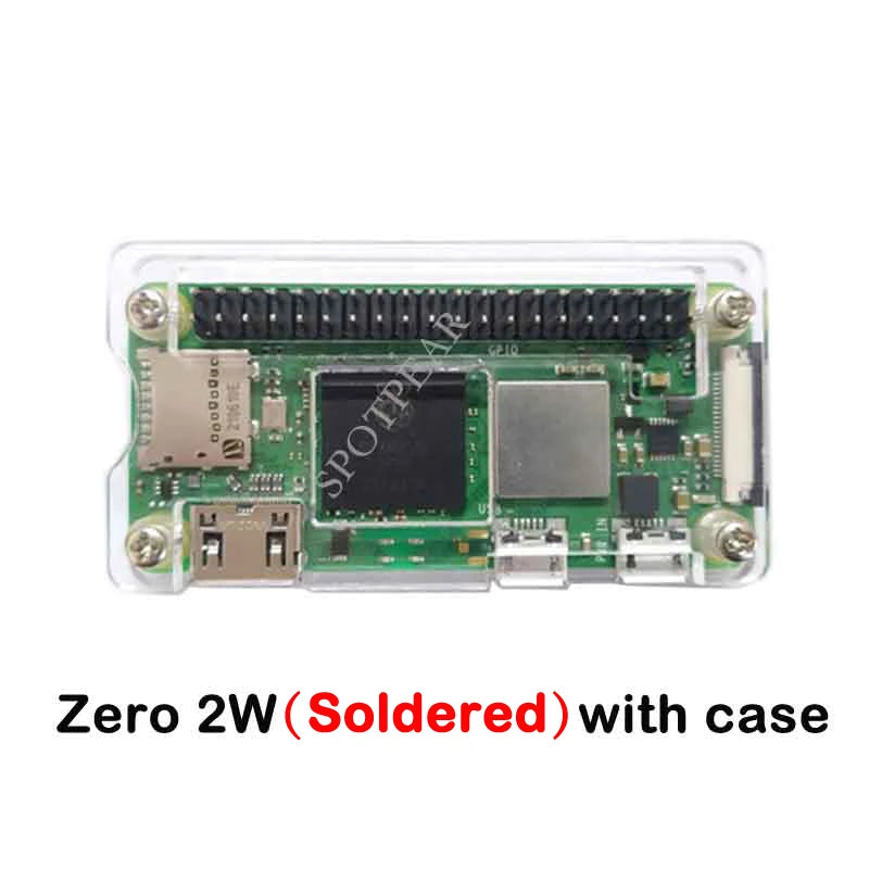 Raspberry Pi Zero 2 W Development Board PI0 2W with case Bluetooth BLE/WiFi 1GHz CPU 512MB RAM MINI HDMI 40PIN GPIO DIY game