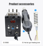 JCD Hot Air Gun 858D BGA Rework Soldering Station Heat Gun 220V 700W Hair Dryer For Soldering SMD SMT IC Welding Repair Tool