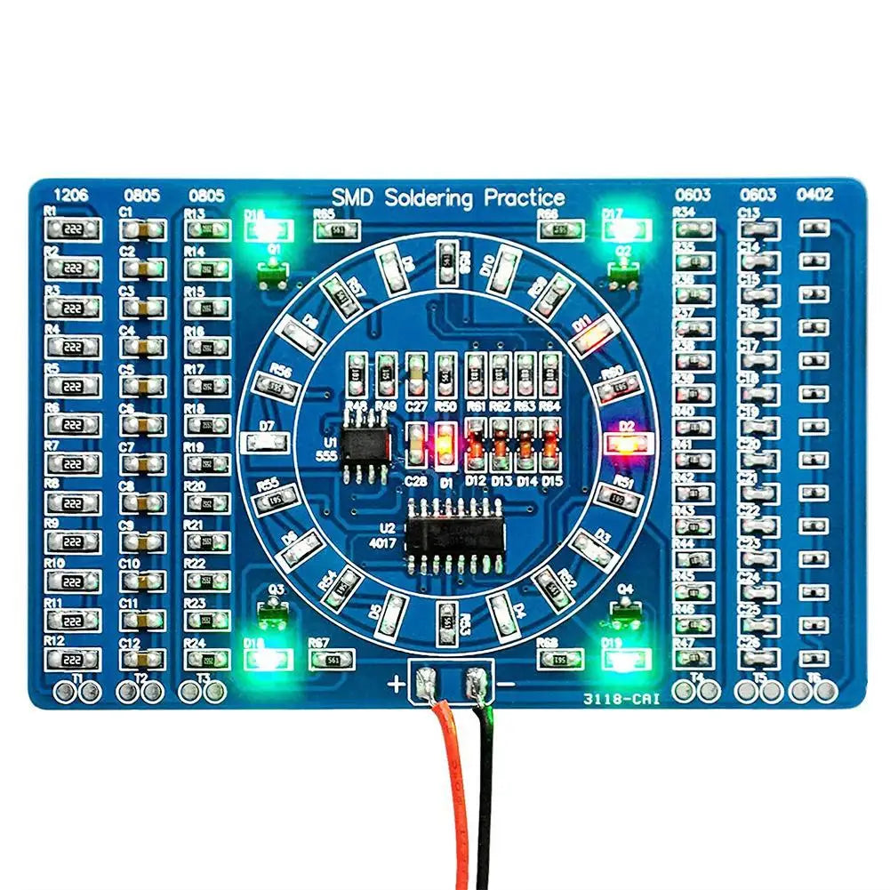 Soldering Practice SMD Circuit Board LED Electronics SMT Components DIY PCB Kit Project Tools Basic For Soldering Kit