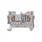 10Pcs PT2.5 Push-in Terminal 2.5mm² Cable Wire Electrical Connector DIN Rail Terminal Block Feed-Through Strip Plug PT-2.5
