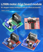 1PCS L298N Driver Board Module L298N Stepper Motor Smart Car Robot Breadboard Peltier High Power L298 DC Motor Driver