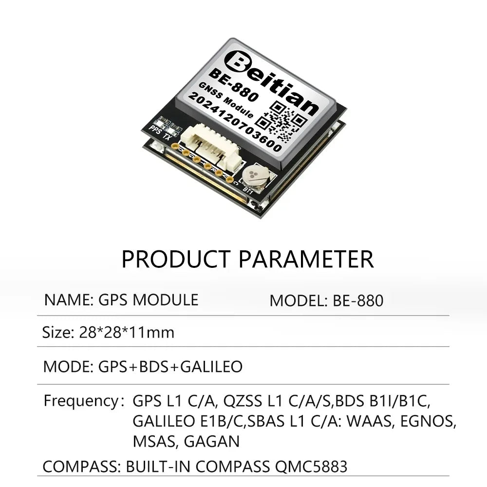 Beitian GPS Module with Compass M8 M9 M10 Ceramic Antenna on-board flight controller FPV GNSS GPS Receiver Antenna Module Ublox