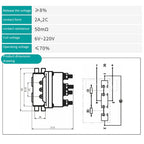 12V 500A Winch Remote Contactor 12000 Pounds Winch Control Solenoid Relay Twin Wireless Remote Recovery For Car Jeep Universal