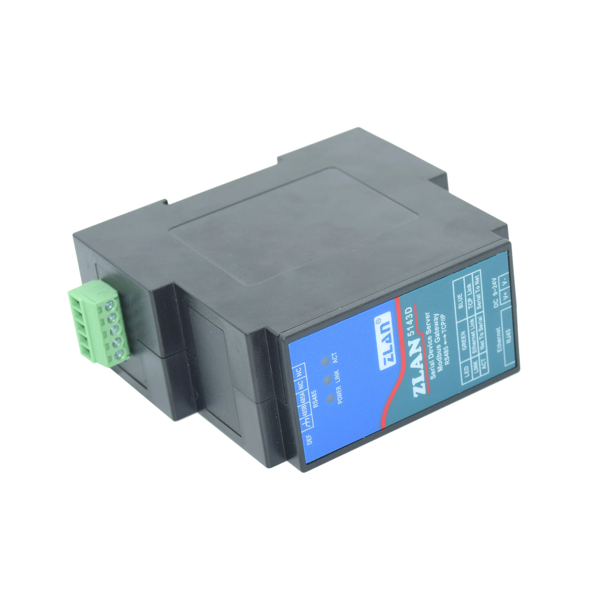 Promotion ZLAN5143D DIN Rail RS485 To Ethernet RJ45 Converter Server Device Modbus RTU TCP Gateway