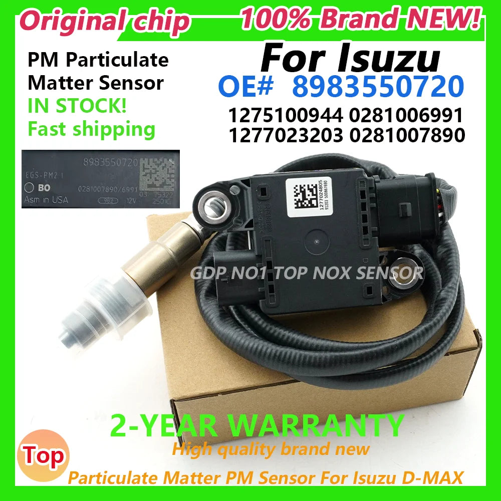 8983550720 1275100944 New Particulate Matter Sensor PM Sensor For Isuzu D-MAX 89835-50720 0281006991 1277023203 0281007890