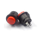 6PCS R13-507 Self Resetting Power Button Card Buckle Switch 16mm round Multiple Panel Mounting without Lock for Electronics