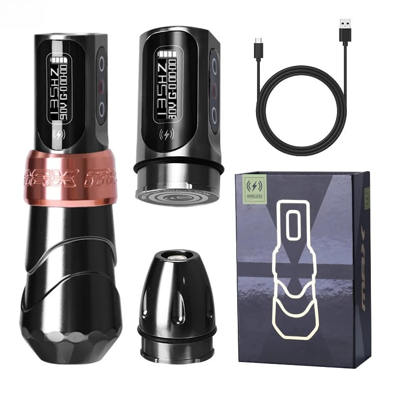 New Flux MAX Wireless Tattoo Machine’4.0 Stroke 2400mAh 2 battery lithium battery tattoo pen