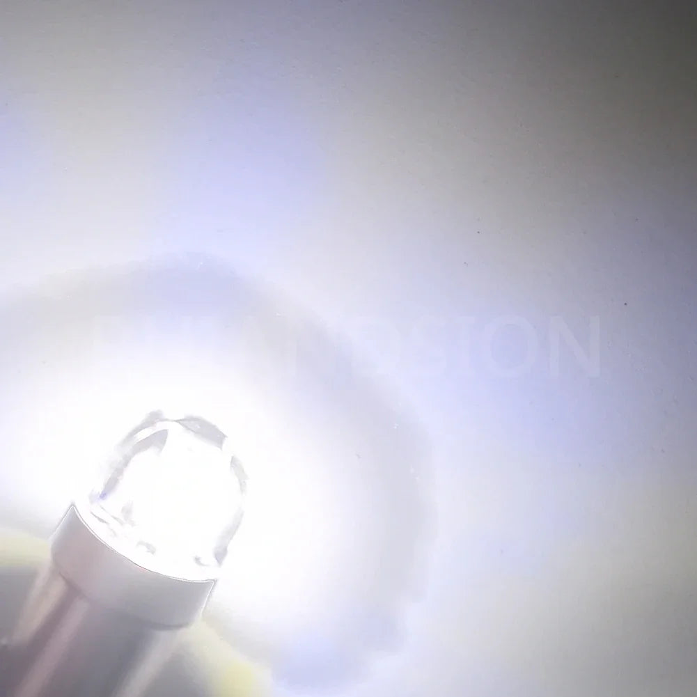 4PCS 6.3V BA9S 2 SMD 3030 LED Non Polarity 6V 12V 24V 110V 220V Car Bike Pinball Machine White Yellow 3000K