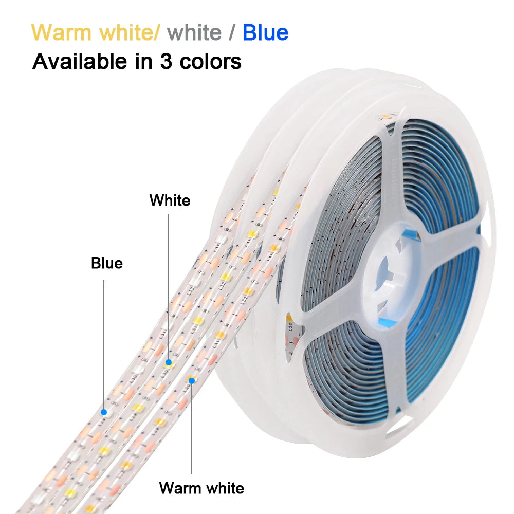 5V USB LED Strip Light Battery Power SMD 2835 3528 60LED 0.5m 1m 2m 5m Cold White Warm Blue Ribbon Cabinet Lights Night DC5V