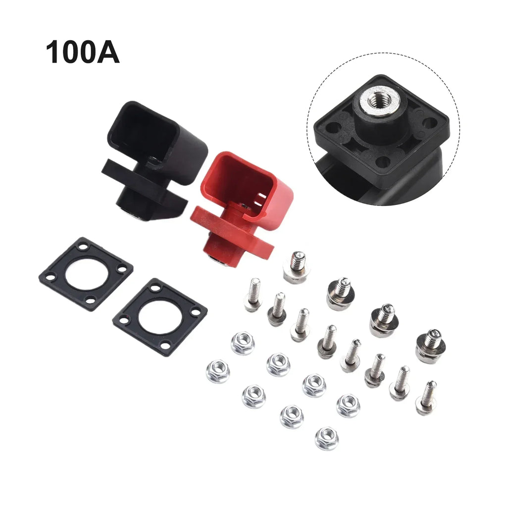 2pc 100-200A High Current Energy Storage Terminal Battery Connector Terminal Block Electrical Testing Equipment Accessories